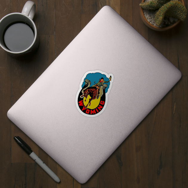 Vintage Wyoming Decal by zsonn